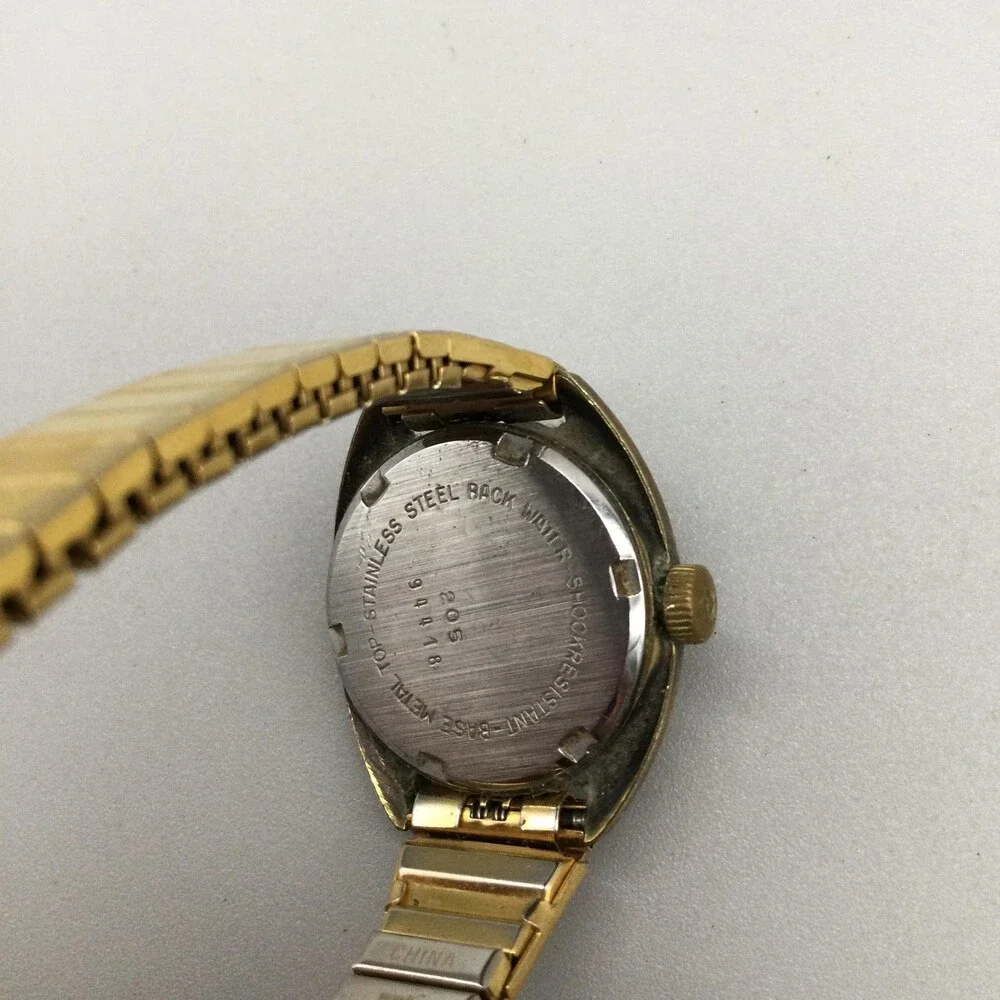Vintage Croton Troparctic Womens Watch 23mm Champagne Dial Gold Tone Manual Wind